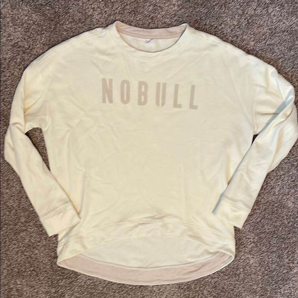 NOBULL Off-White Crew Neck Sweatshirt - S